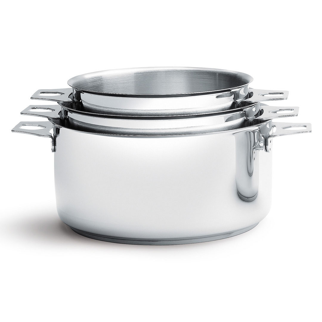 Casserole faitout sans garniture TWISTY, acier inox, Batteries de