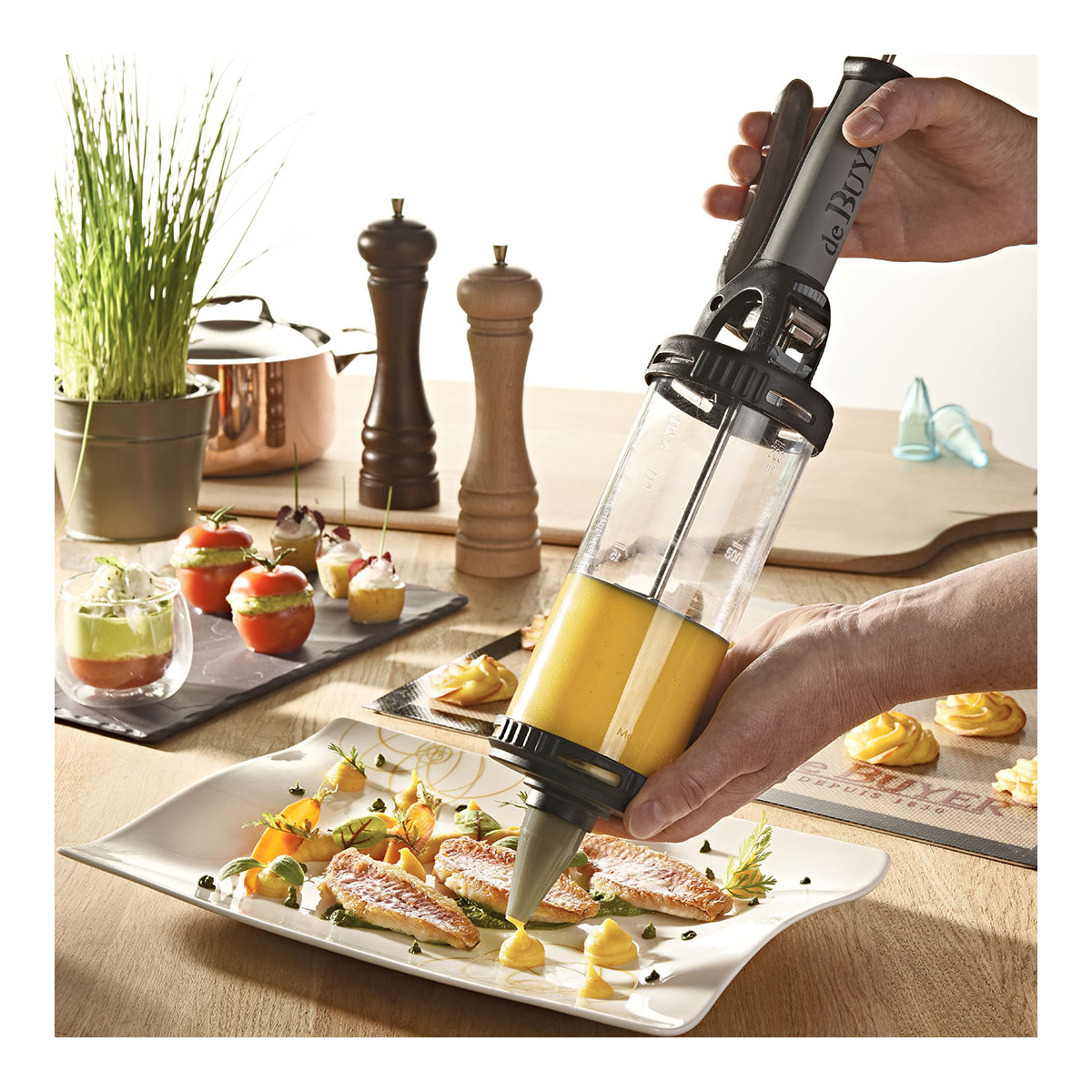 de Buyer  Le Tube Pro Pastry Press and Food Dispenser — Athens Cooks