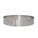 Expandable graduated ring ø 18 to 36 cm , stainless steel