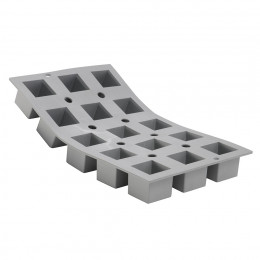 Tray 15 small cubes 3,5 cm ELASTOMOULE, silicone foam