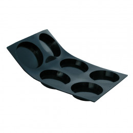 Tray 6 tartlets ø 8,5 cm MOUL FLEX, silicone