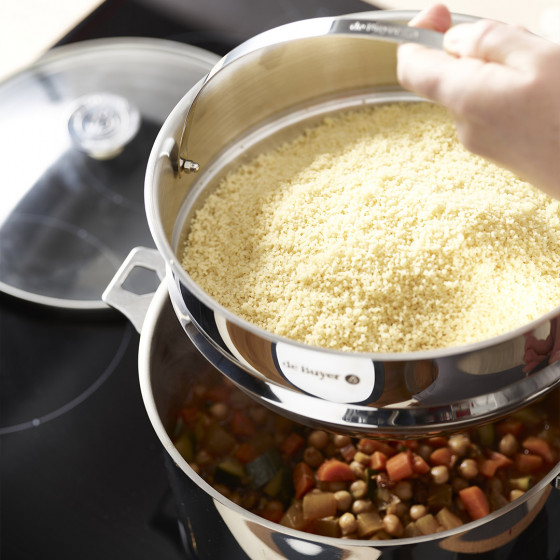 Stainless steel steamcooker Ø24cm