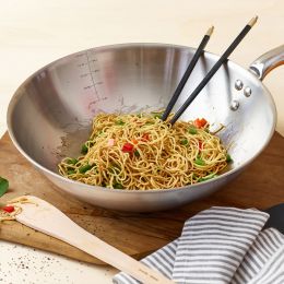 WOK  QUEUE TUBE INOX 32CM