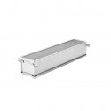 Rectangular foldable long baking mould GEOFORME, perforated stainless steel
