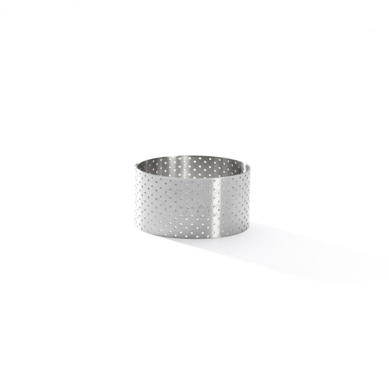 Perforierte Tortenringe Edelstahl VALRHONA Ø5,5cm H.3,5cm