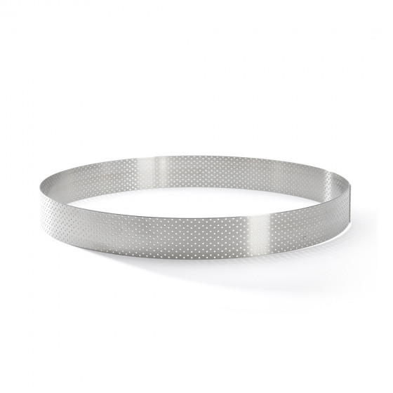 Perforierte Tortenringe Edelstahl VALRHONA Ø28,5cm H.3,5cm