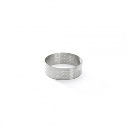Perforierte Tortenringe Edelstahl VALRHONA Ø5,5cm H.2cm