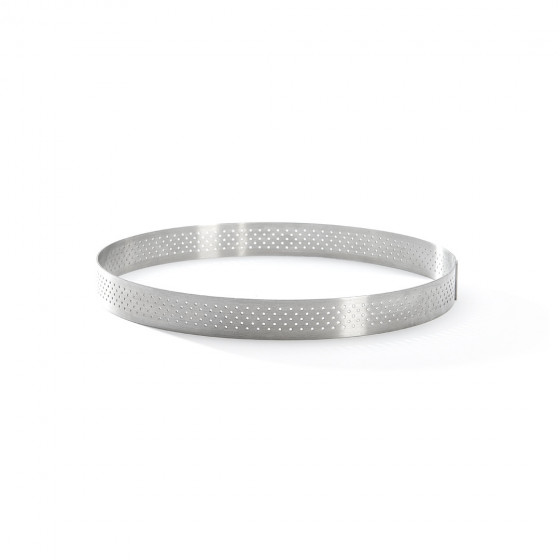 Perforierte Tortenringe Edelstahl VALRHONA Ø18,5cm H.2cm