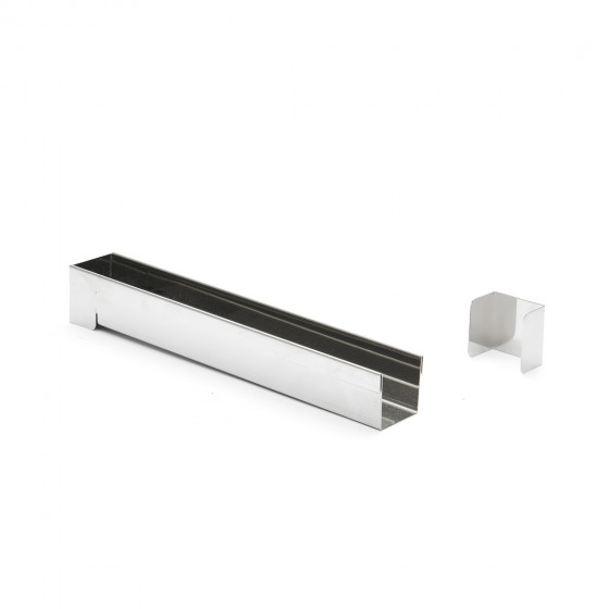 Square long mould, stainless steel