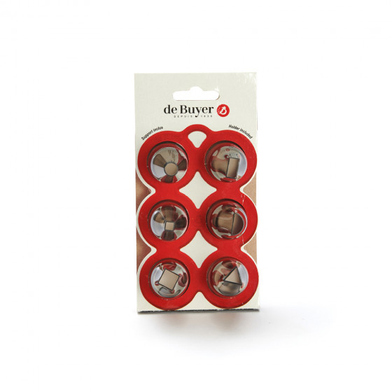 Set 6 Tüllen Tritan GEO mit Sockel
