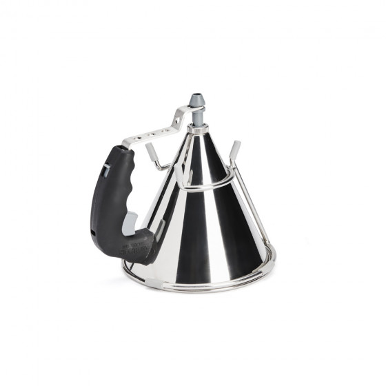 Entonnoir à piston avec pied 0,8L inox KWIK Noir