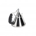 Piston funnel with stand 0,8 L. KWIK, stainless steel