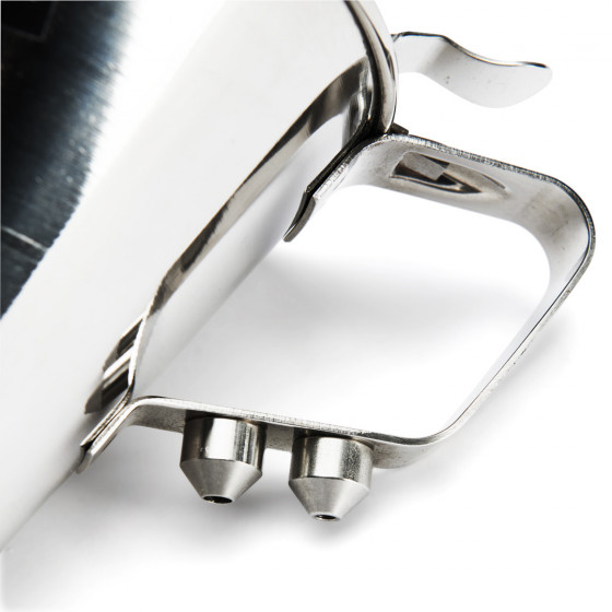 Stainless steel piston funnel KWIK PRO 1,9L with stand