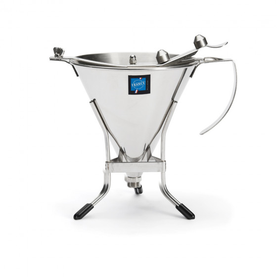 Entonnoir à piston inox KWIK PRO 1,5L avec pied