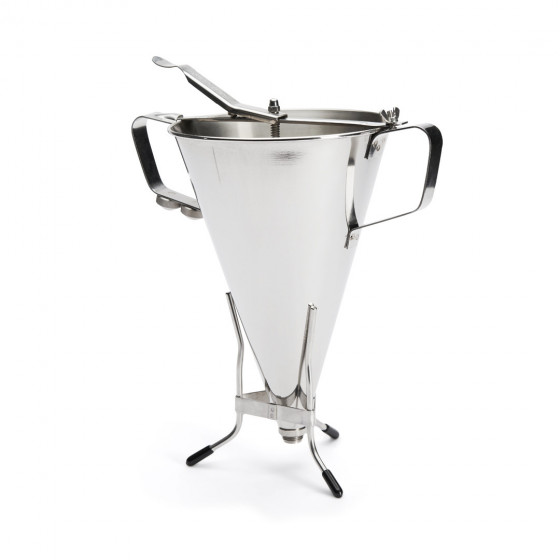 Stainless steel piston funnel KWIK MAX 3,3L with stand