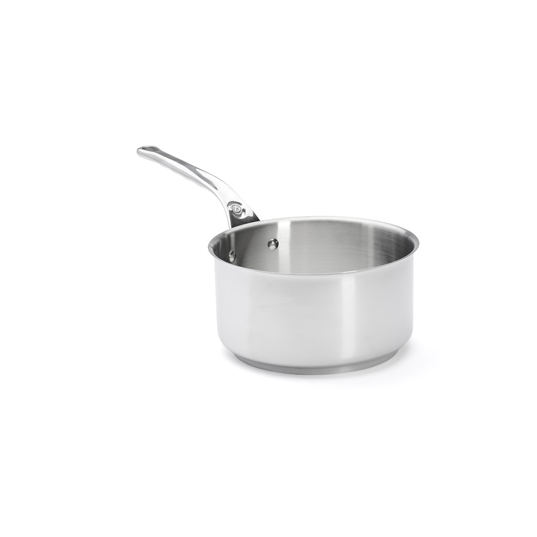 Casserole MILADY en inox avec queue en fonte d’inox, acier inox