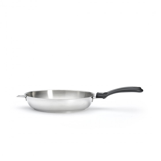 Removable Stainless steel frying pan MILADY TWISTY Ø28cm