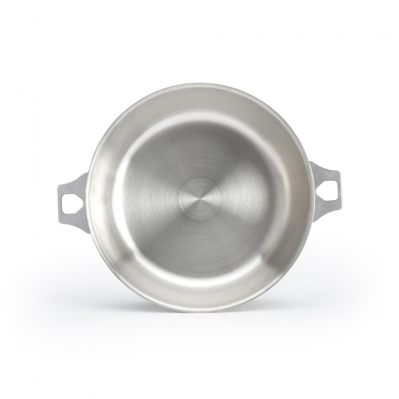 Removable Stainless steel riveted sauté-pan MILADY TWISTY Ø24cm