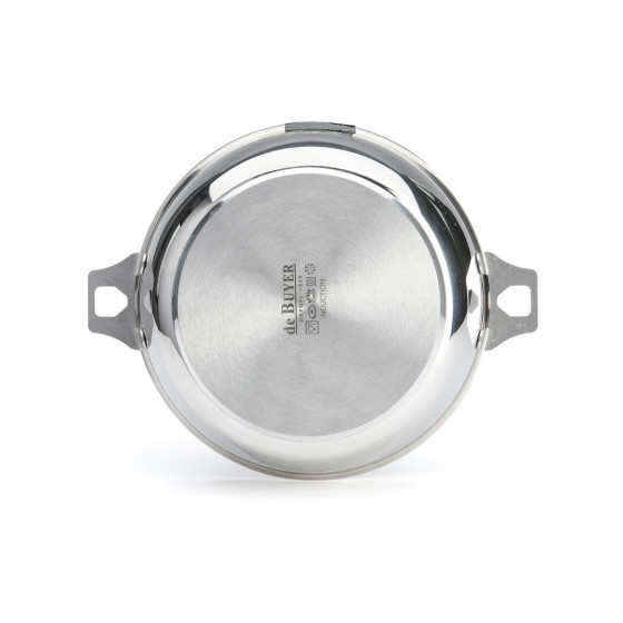 Removable Stainless steel riveted sauté-pan MILADY TWISTY Ø24cm