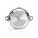 Stainless steel riveted sauté-pan TWISTY