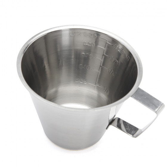 Measuring jug, stainless steel