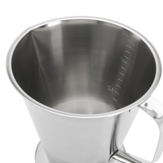 Measuring jug, stainless steel