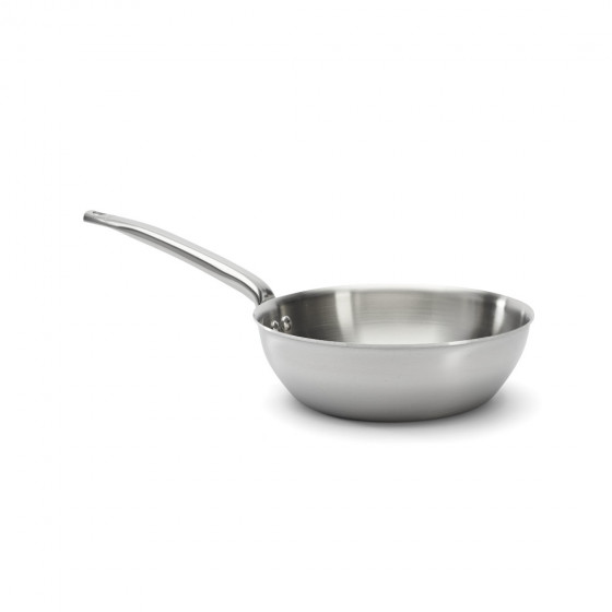 Stainless steel rounded sauté-pan ALCHIMY Ø20cm