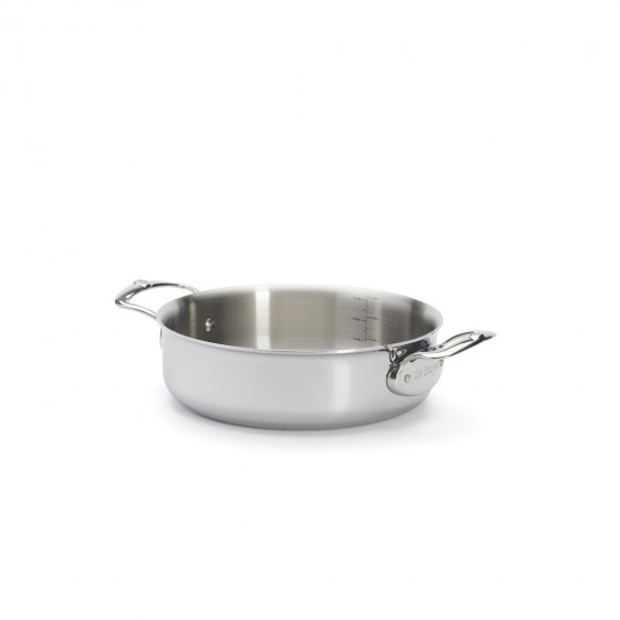 Stainless steel sauté-pan with lid AFFINITY Ø24cm