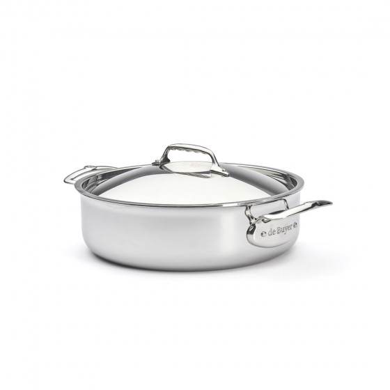 Stainless steel sauté-pan with lid AFFINITY Ø28cm