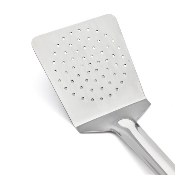 Fugenloser gelochter Pfannenwender Edelstahl 37,5cm