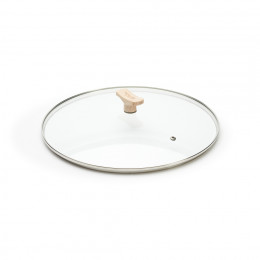 Glassdeckel Buchenholzknopf Ø32cm