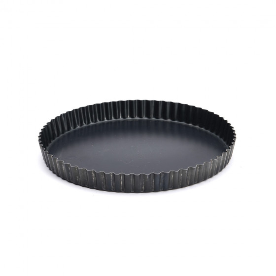 Fluted tart mould removable bottom, steel