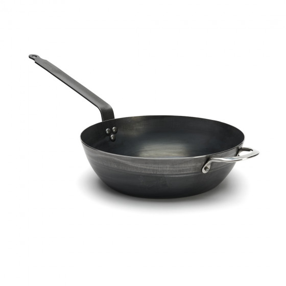 Round "Country" frypan, blue steel