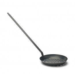 Chestnust pan blue steel BLUE CARBON Ø28cm long handle 70cm
