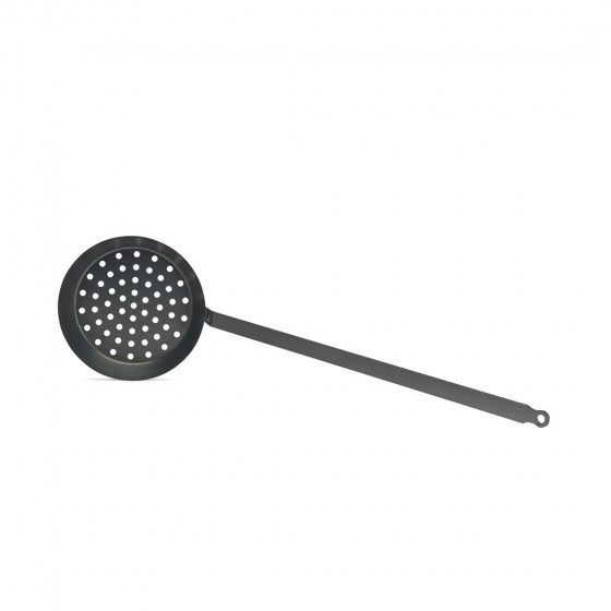 Chestnust pan blue steel BLUE CARBON Ø28cm long handle 70cm