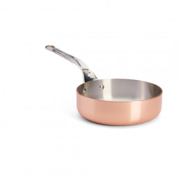 Gerade Sauteuse Kupfer PRIMA MATERA Ø24cm - Edelstahlgriff