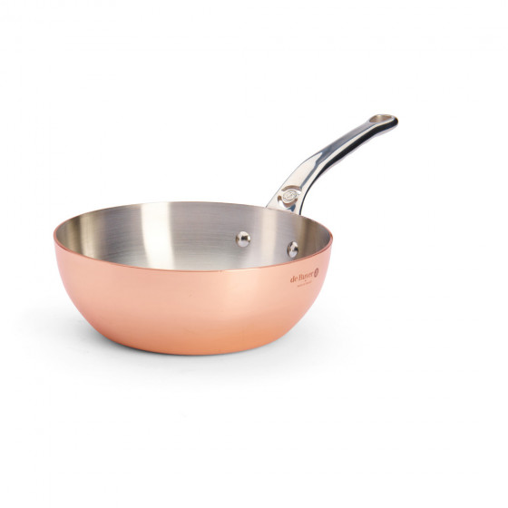Copper riveted sauté-pan PRIMA MATERA Ø20cm - stainless steel handle