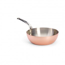 Copper riveted sauté-pan PRIMA MATERA Ø24cm - stainless steel handle