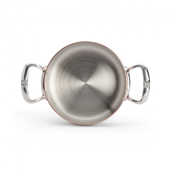 Copper sauté-pan with lid PRIMA MATERA Ø20cm - stainless steel handle