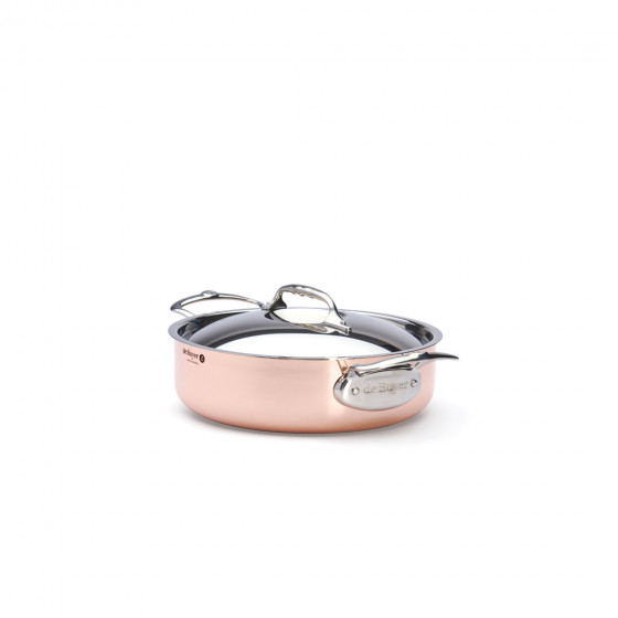 Copper sauté-pan with lid PRIMA MATERA Ø24cm - stainless steel handle
