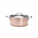 Copper stewpan PRIMA MATERA with stainless steel lid