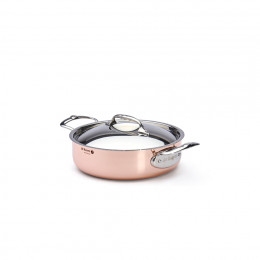 Copper sauté-pan INOCUIVRE Ø20cm with lid