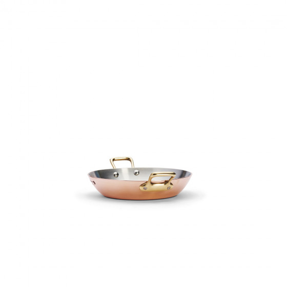 Copper baking dish INOCUIVRE Ø16cm brass handles