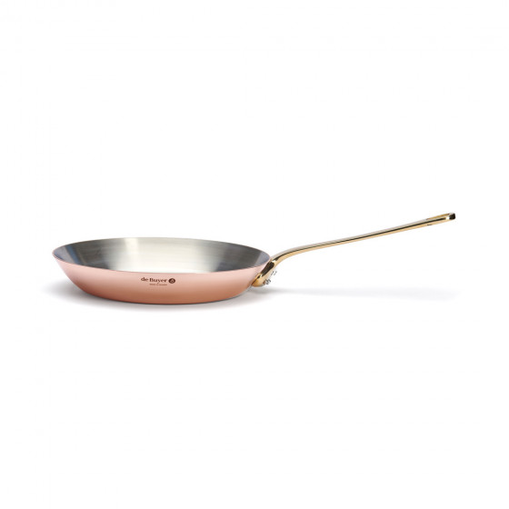 Copper frying pan INOCUIVRE Ø28cm brass handle