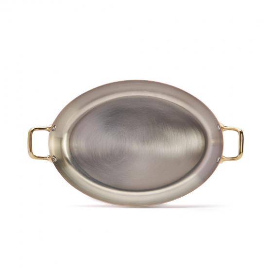 Copper pan INOCUIVRE Ø32cm brass handles