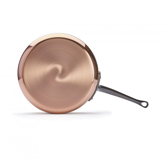 Sauteuse Kupfer-Edelstahl INOCUIVRE Ø28cm mit Gusseisengriff