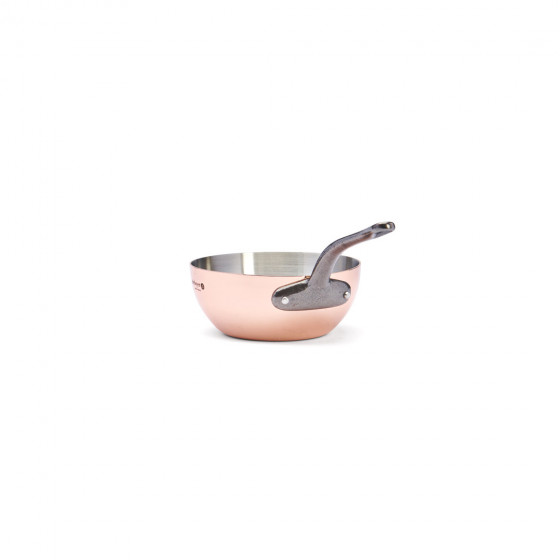 Copper conical sauté-pan INOCUIVRE Ø16cm cast-iron handle