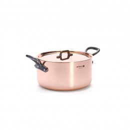 Copper stewpan INOCUIVRE Ø16cm with cast-iron handles & lid