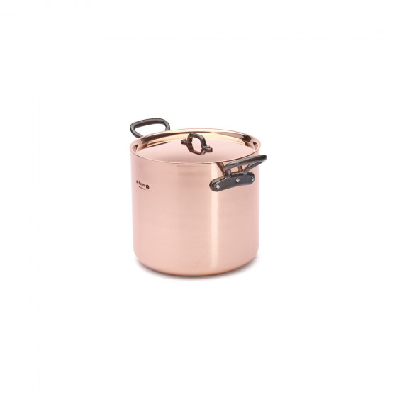 Copper high stockpot INOCUIVRE with lid