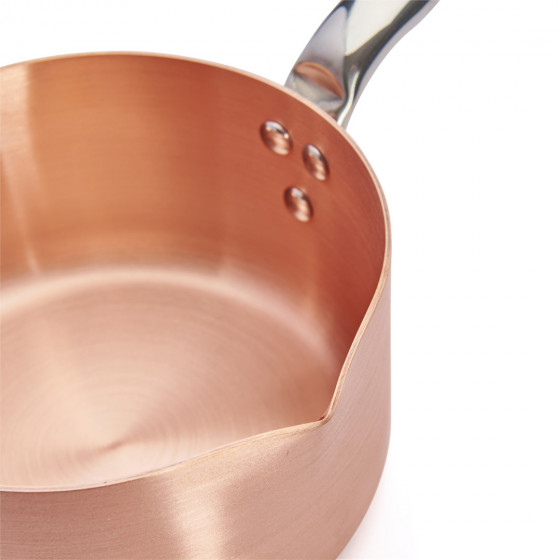 Copper sugar frying pan